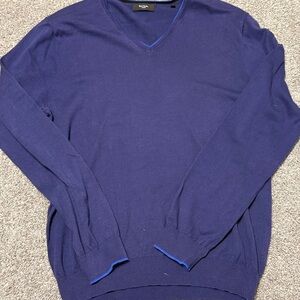 Paul Smith Lightweight Cotton V-Neck Sweater - Deep Purple